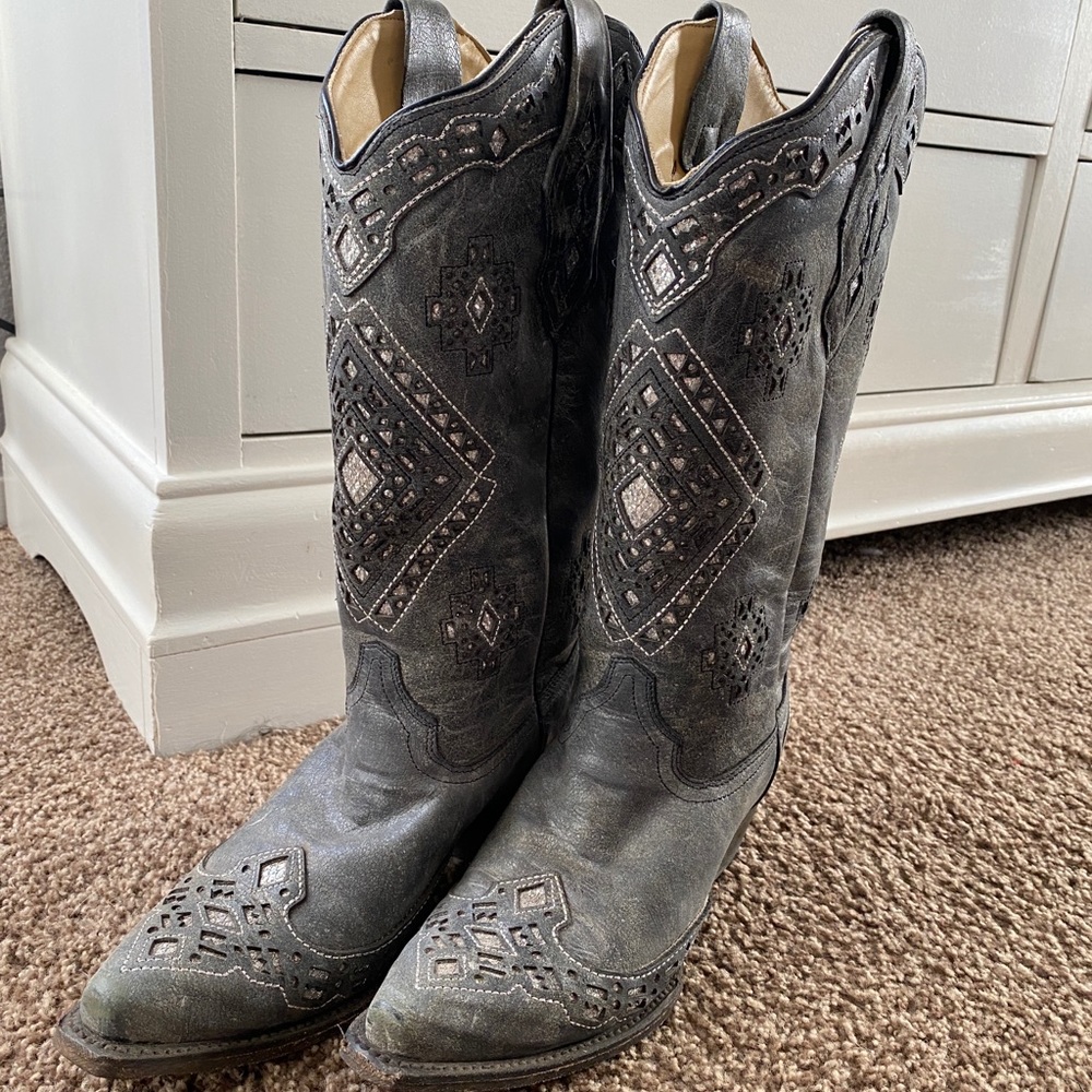 Grey Corral Boots